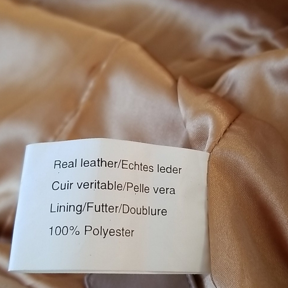 🌹HP🌹Lucien Piccard Leather of Distinction Tan Coat - Picture 15 of 15